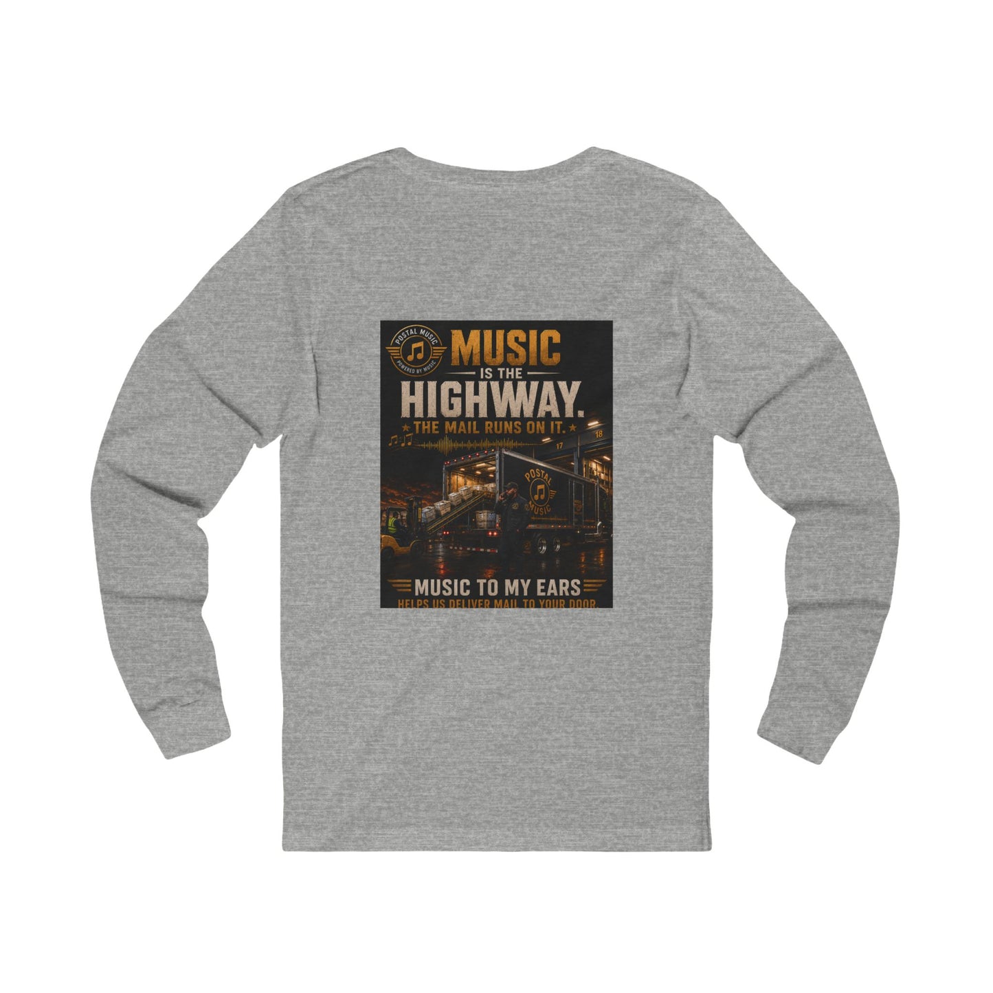 Postal Music — Music Is the Highway — Long-Sleeve T-Shirt