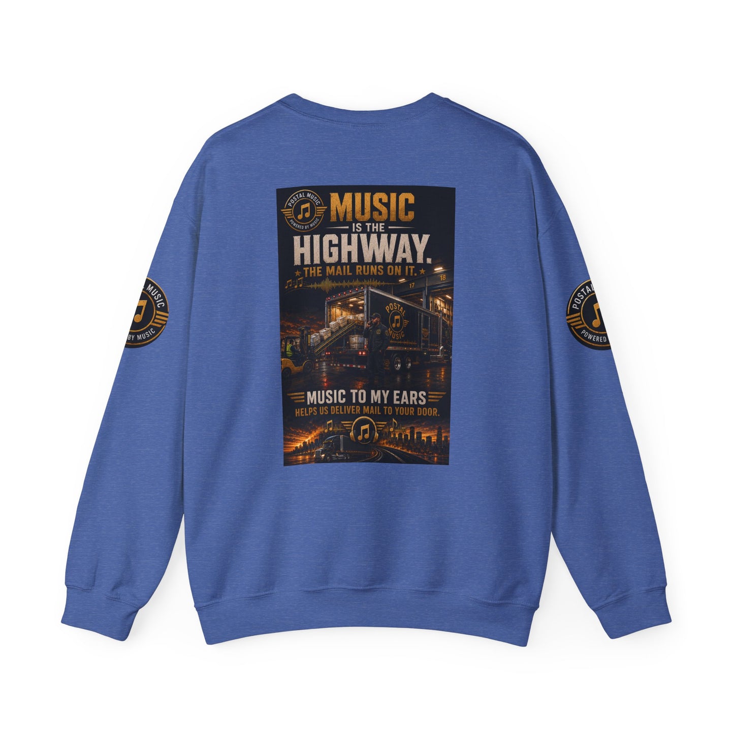 Postal Music — Music Is the Highway — Core Crewneck Sweatshirt