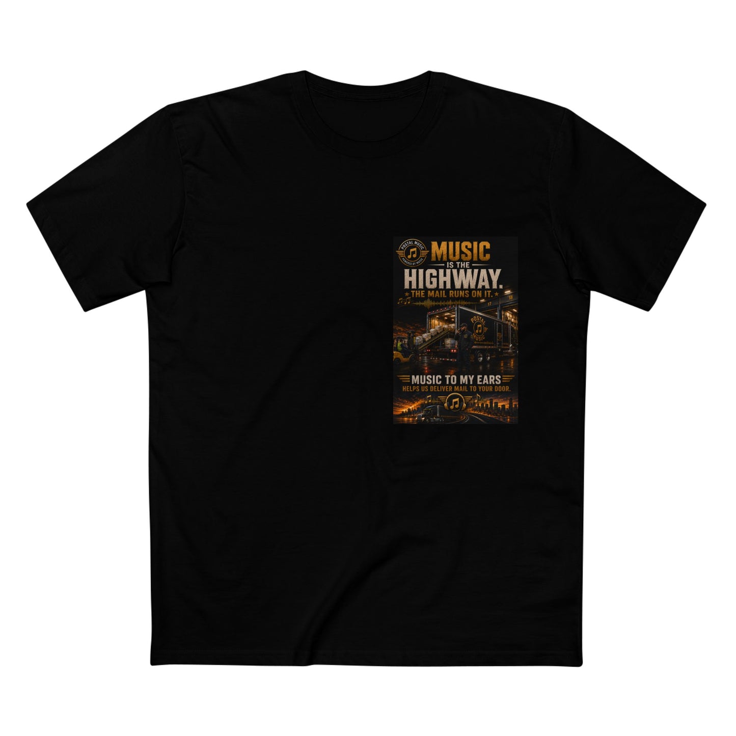 Postal Music — Music Is the Highway — Streetwear T-Shirt