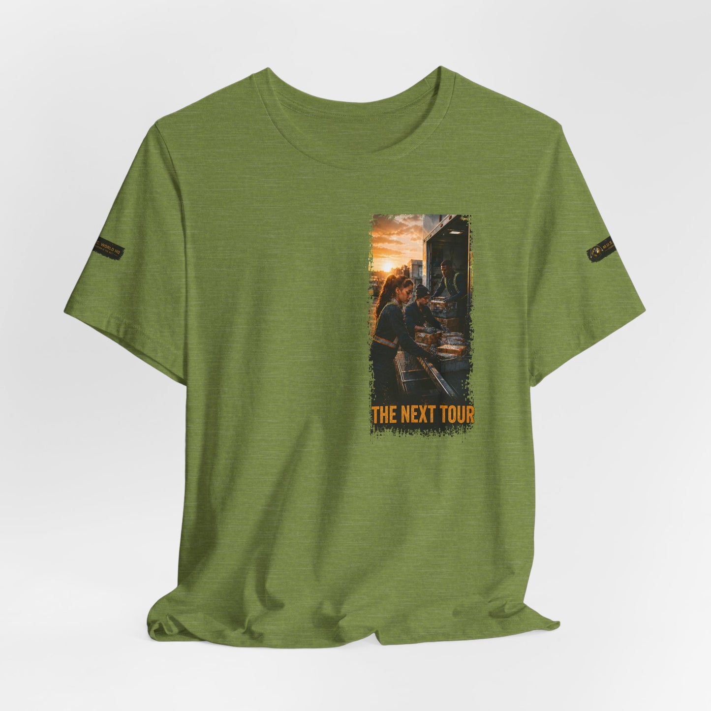 Postal Music — The Next Tour Premium Unisex T-Shirt — Color Group 4 of 11