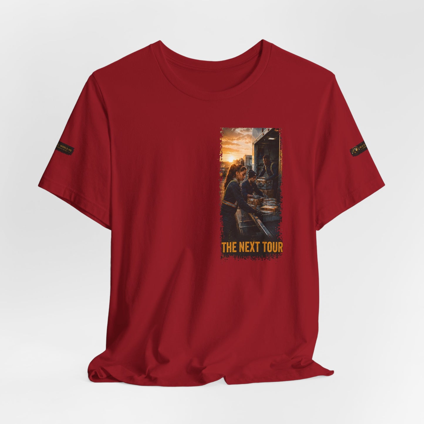 Postal Music — The Next Tour Premium Unisex T-Shirt — Color Group 2 of 11