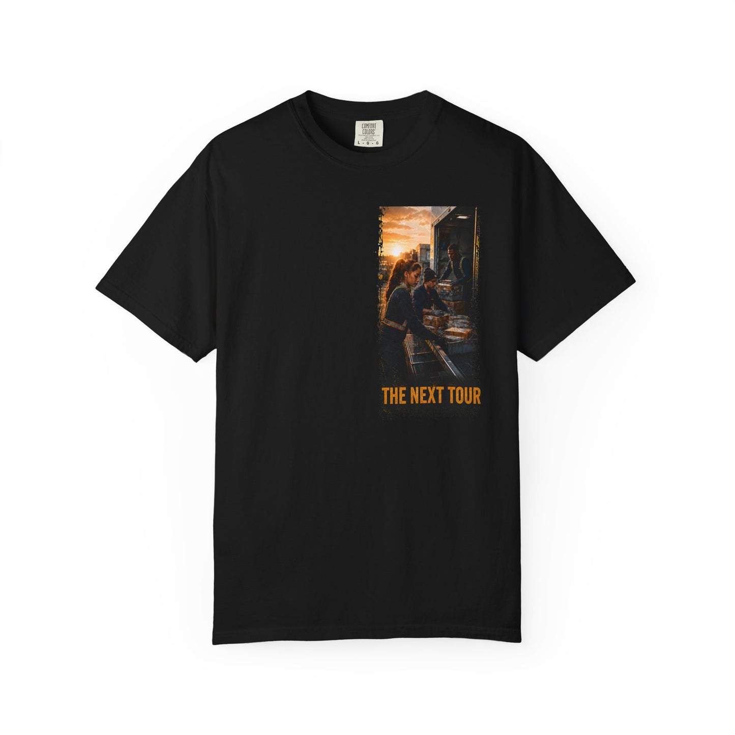 Postal Music — The Next Tour Garment-Dyed T-Shirt — Color Group 1 of 4