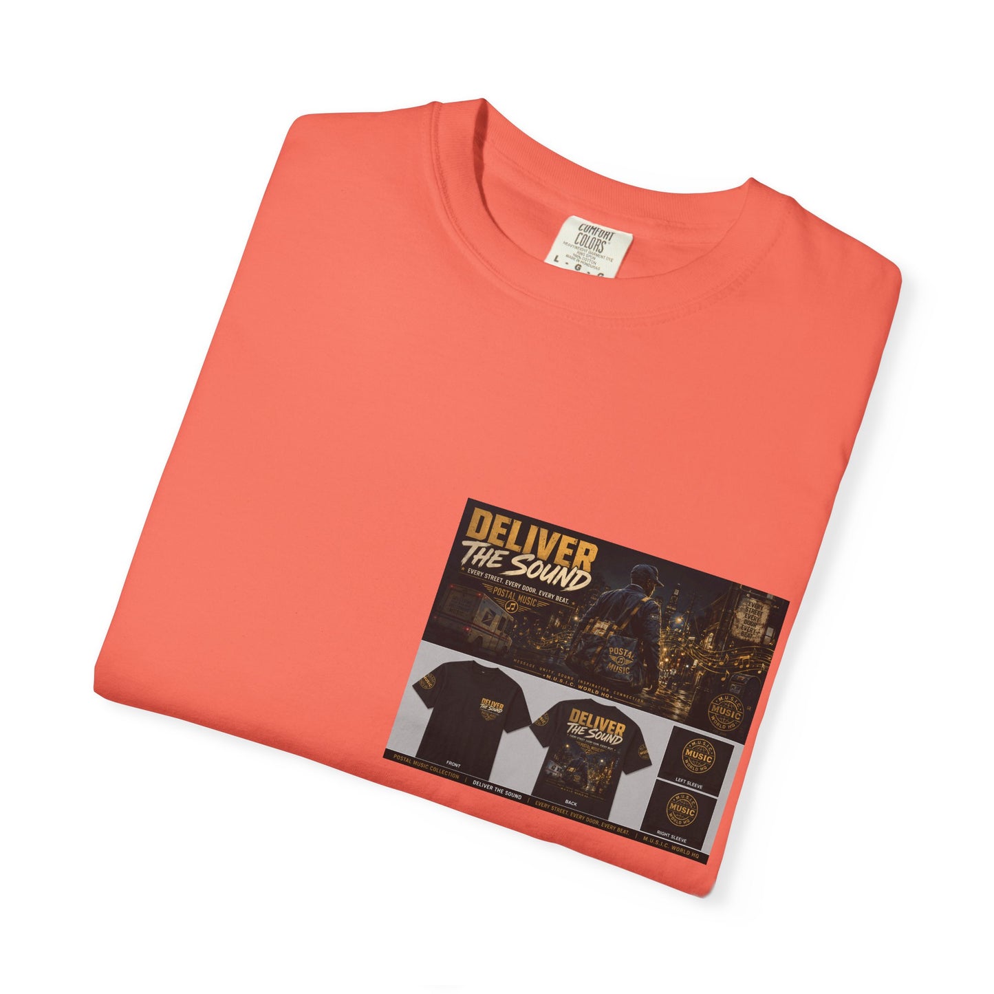 Postal Music — Deliver the Sound — Garment-Dyed T-Shirt