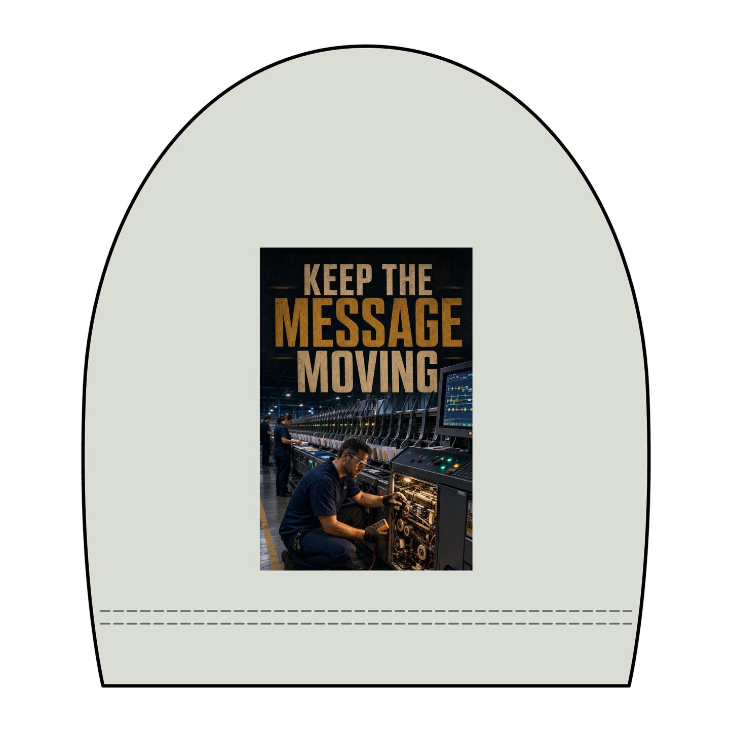 Postal Music — Keep the Message Moving — Women's Boxy T-Shirt