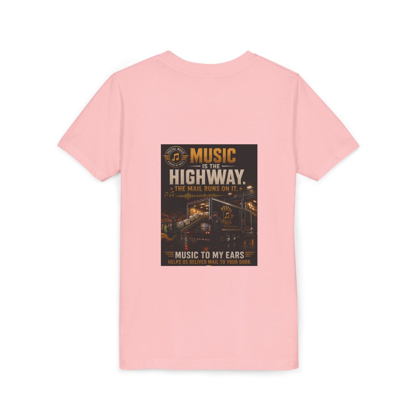 Postal Music — Music Is the Highway — Youth T-Shirt