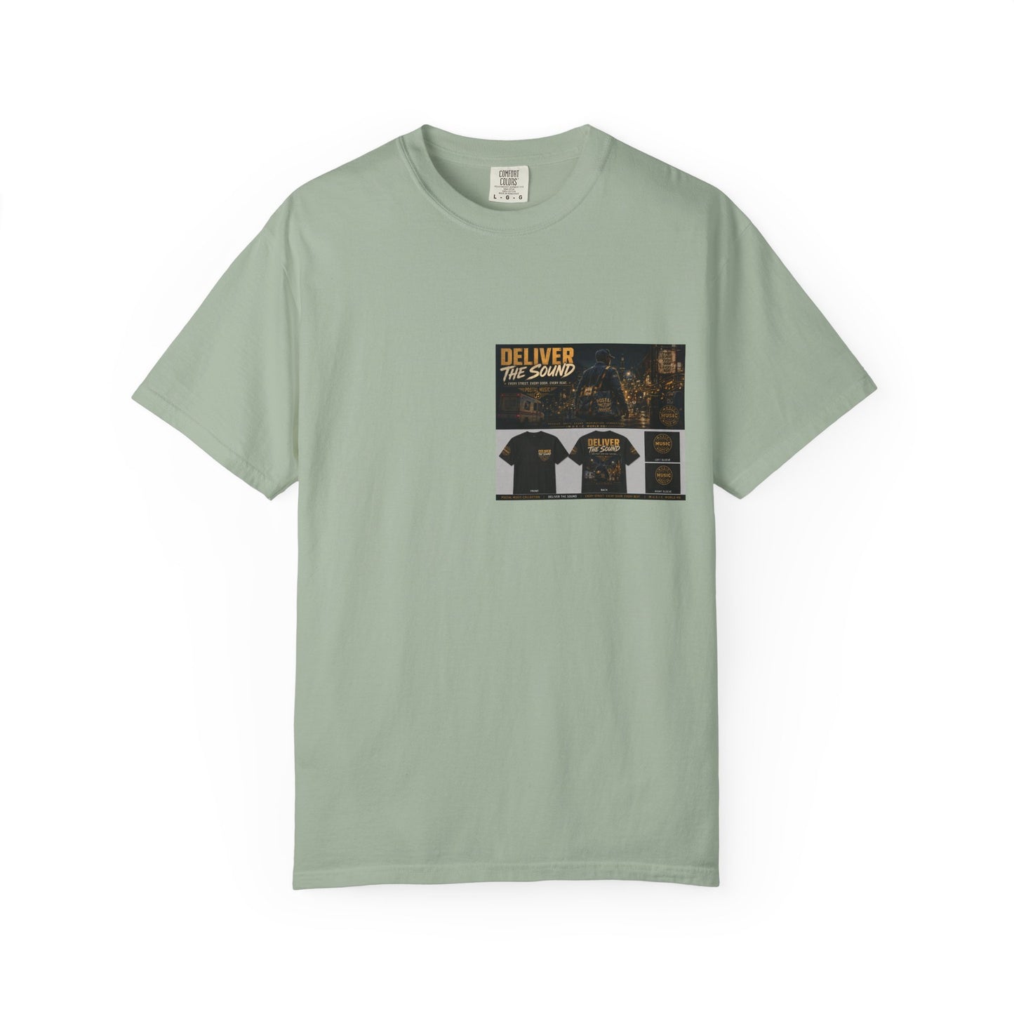 Postal Music — Deliver the Sound — Garment-Dyed T-Shirt