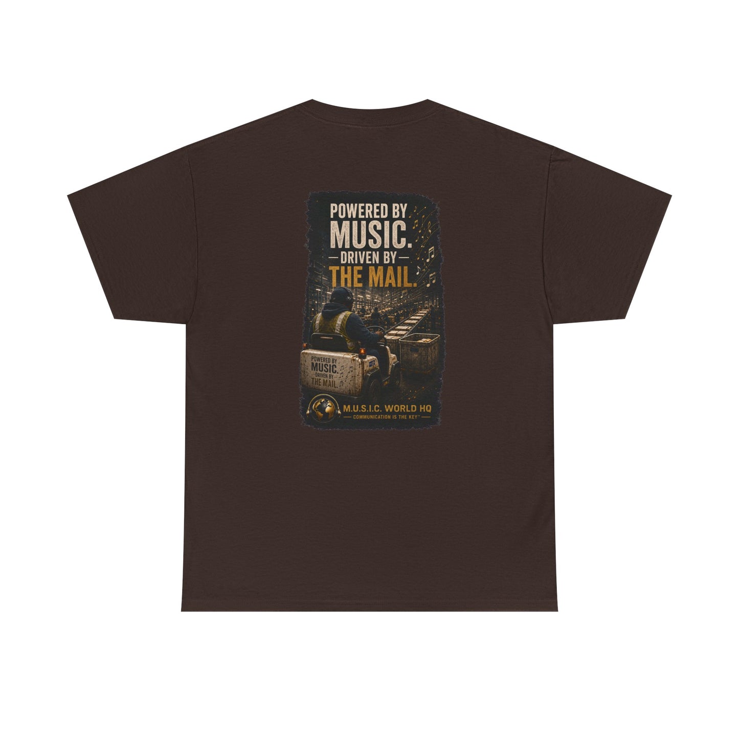 Postal Music - Powered by Music Premium T-Shirt - Colorways B