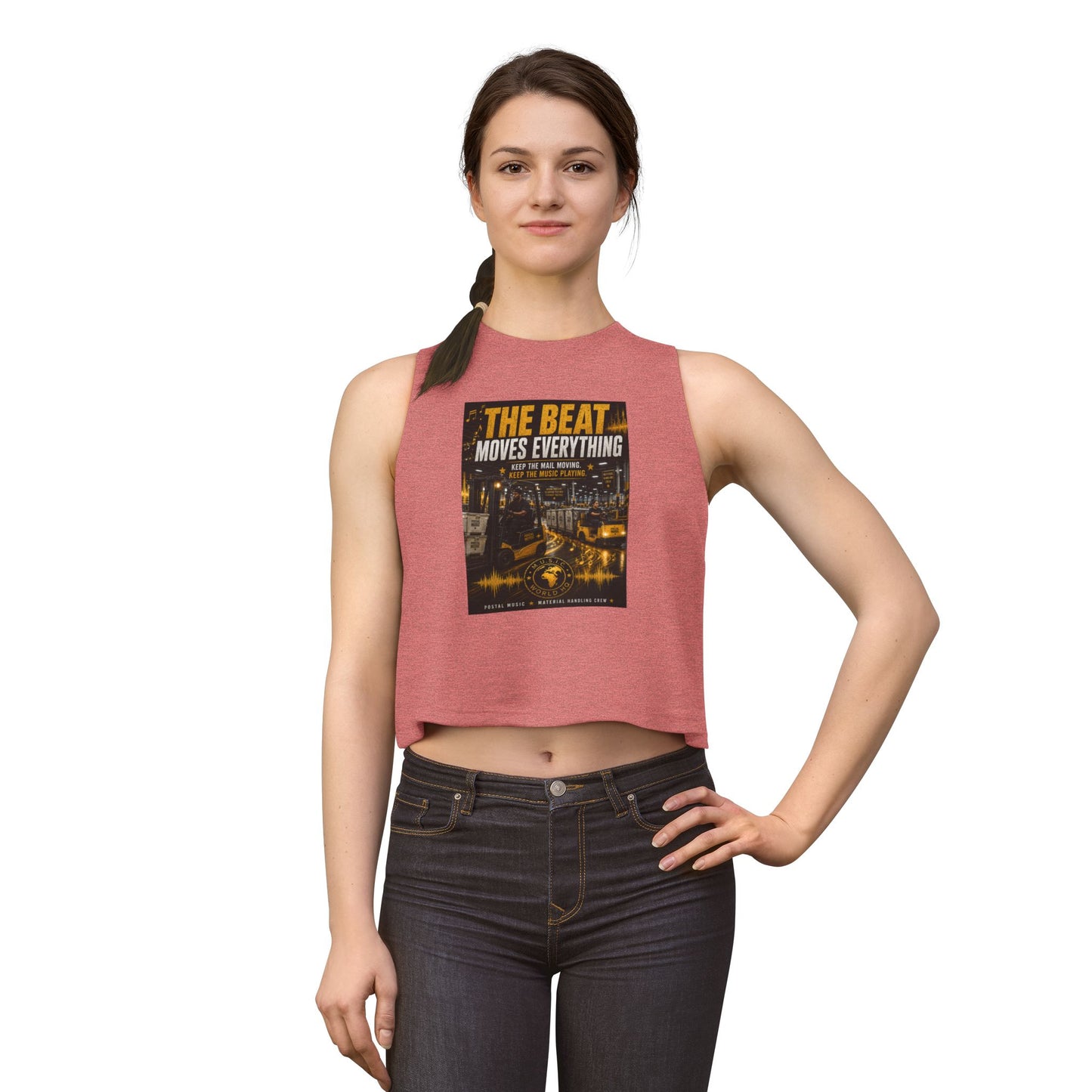 The Beat Moves Everything — Women's Cropped Tee | Postal Music