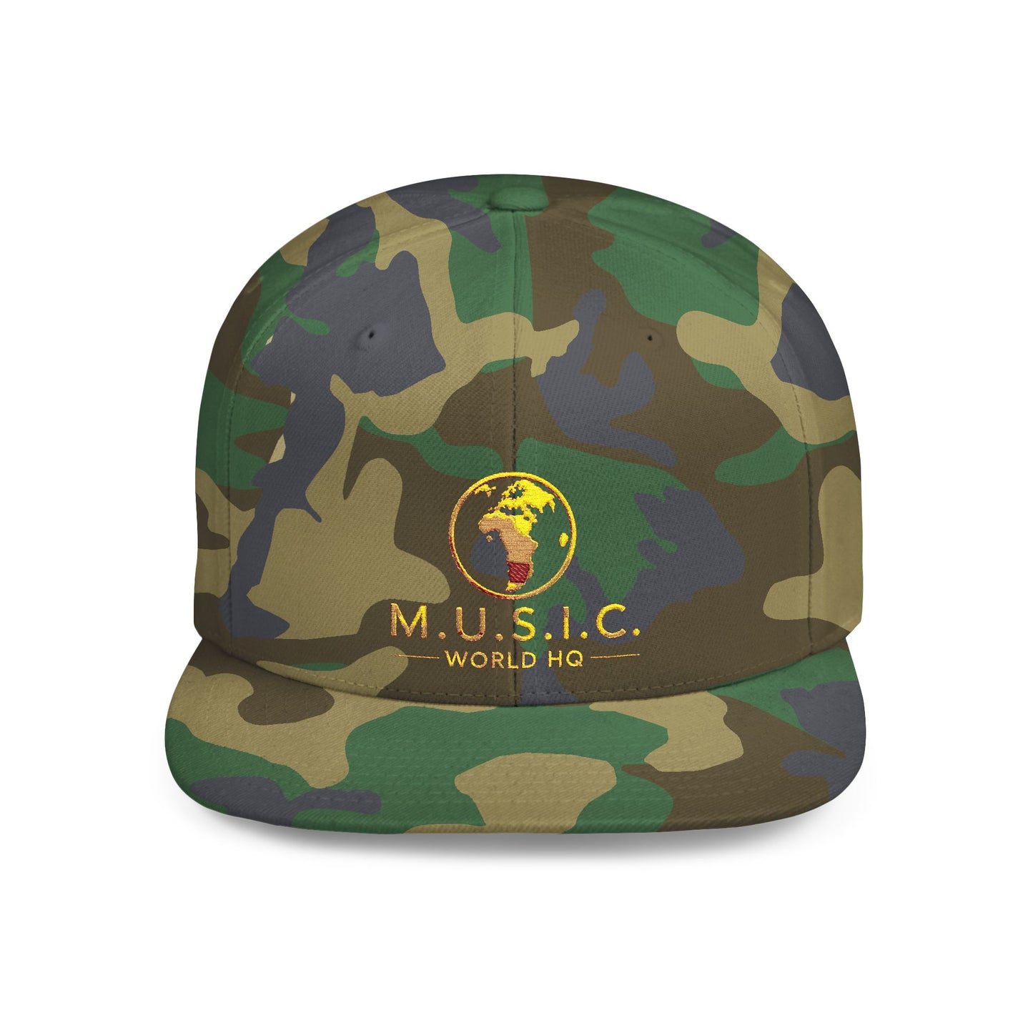 M.U.S.I.C. World HQ Heritage Premium Flat-Bill Snapback