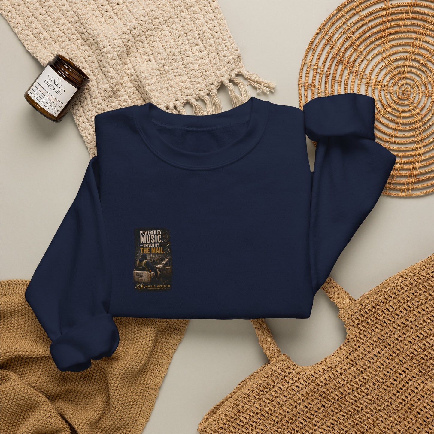 Postal Music - Powered by Music Crewneck Sweatshirt - Colorways B