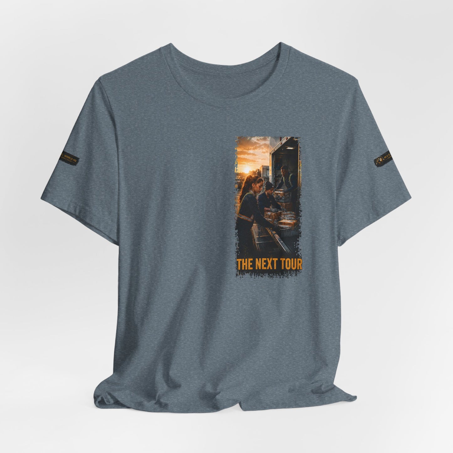 Postal Music — The Next Tour Premium Unisex T-Shirt — Color Group 7 of 11