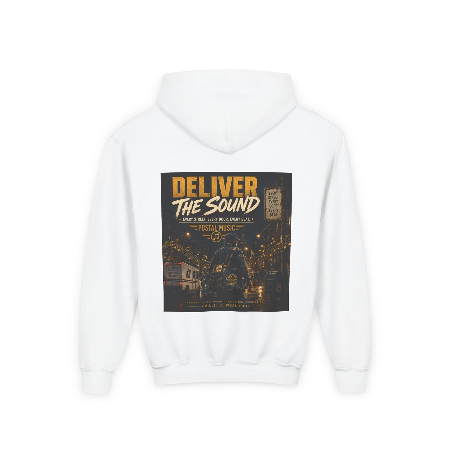 Postal Music — Deliver the Sound — Youth Hoodie