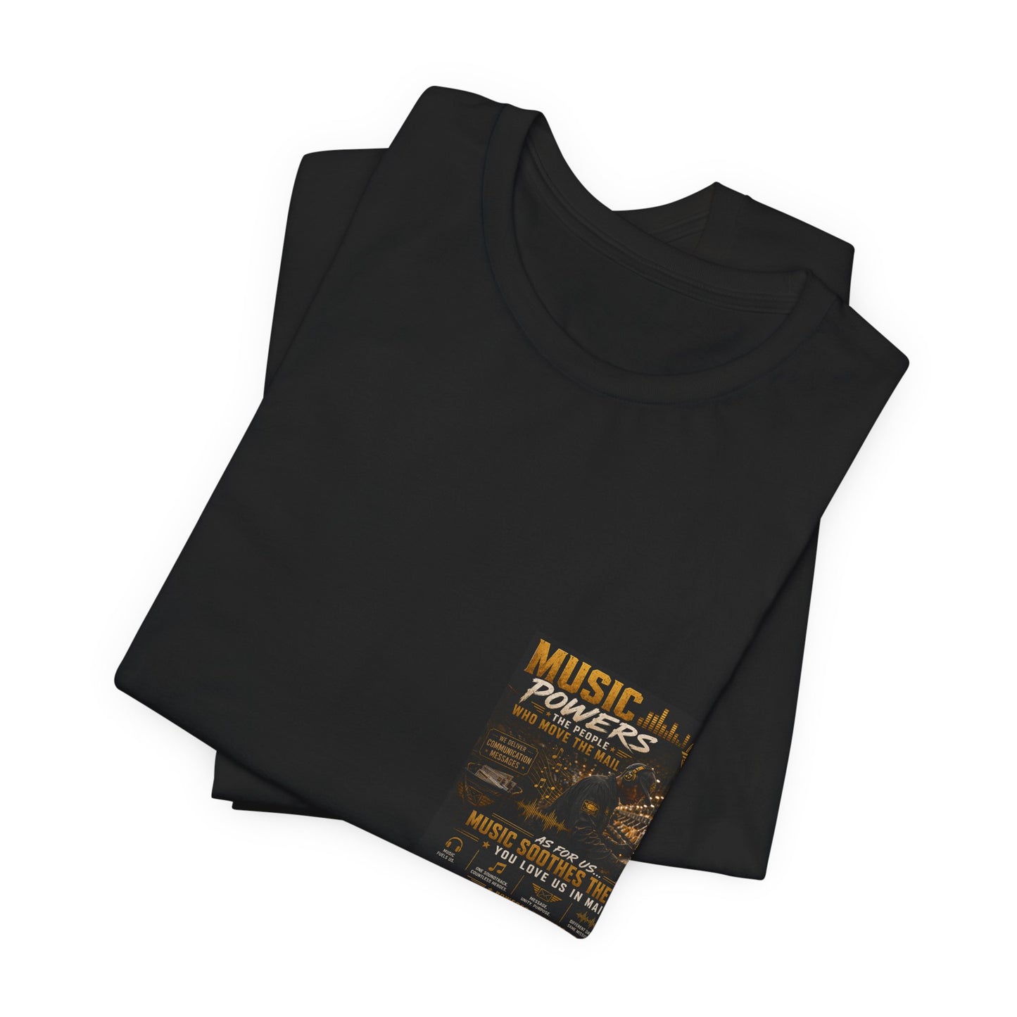 Postal Music — Music Powers the People — Premium Unisex T-Shirt
