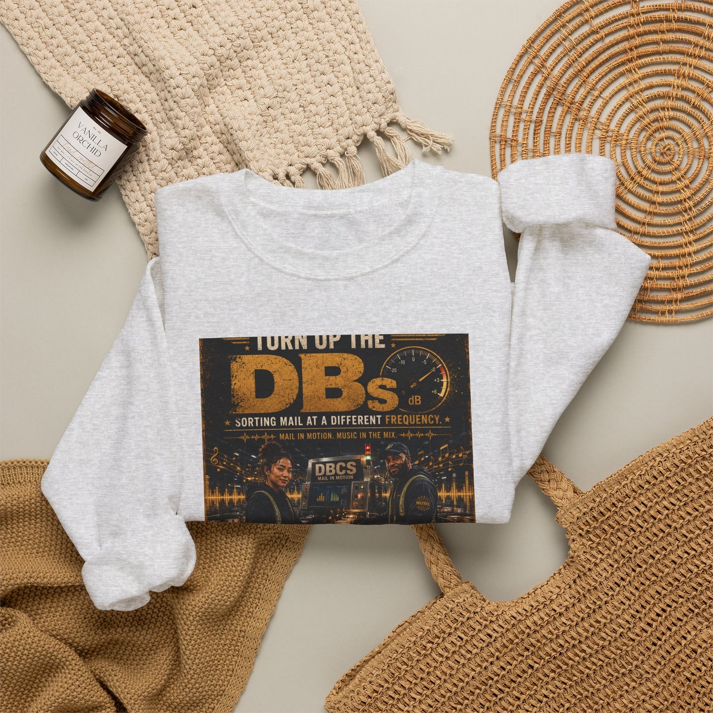Turn Up the DBs — Men's Crewneck Sweatshirt (Jogger Set Top)