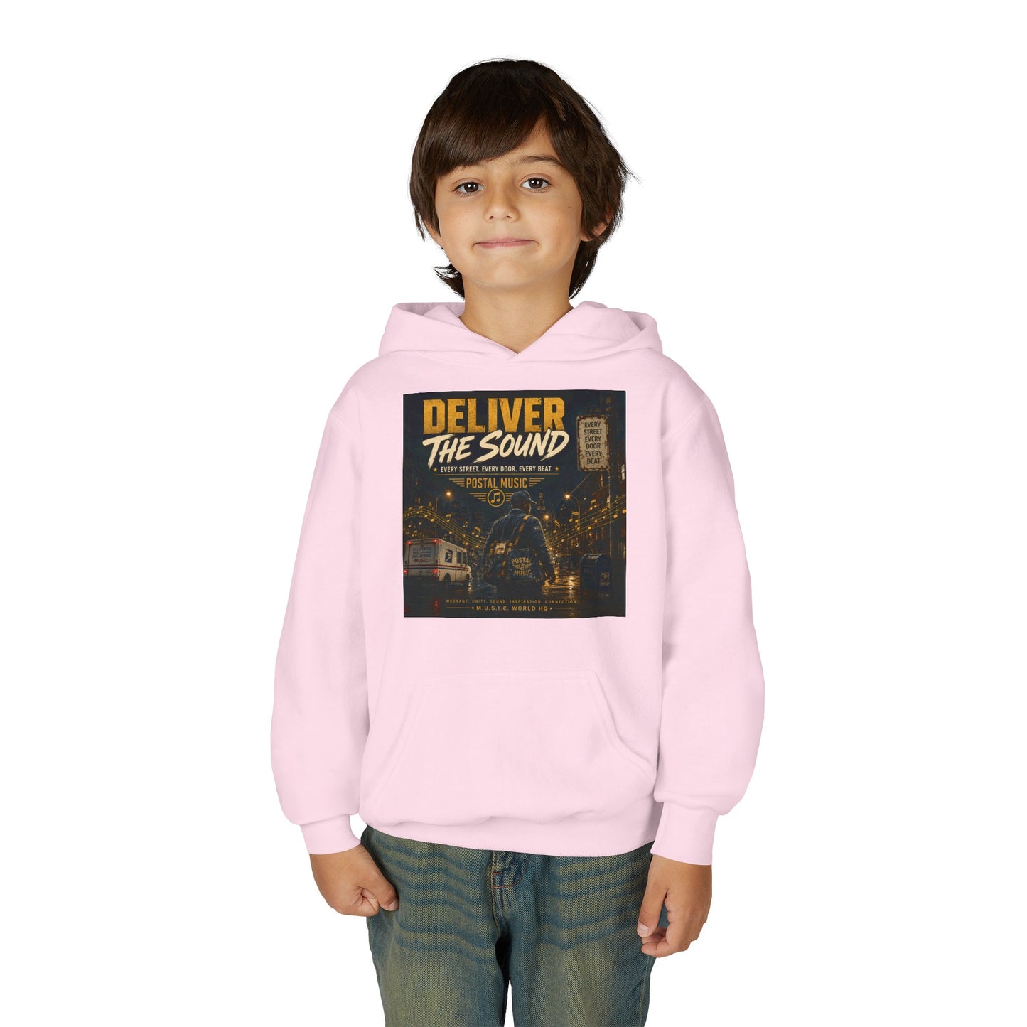 Postal Music — Deliver the Sound — Youth Hoodie