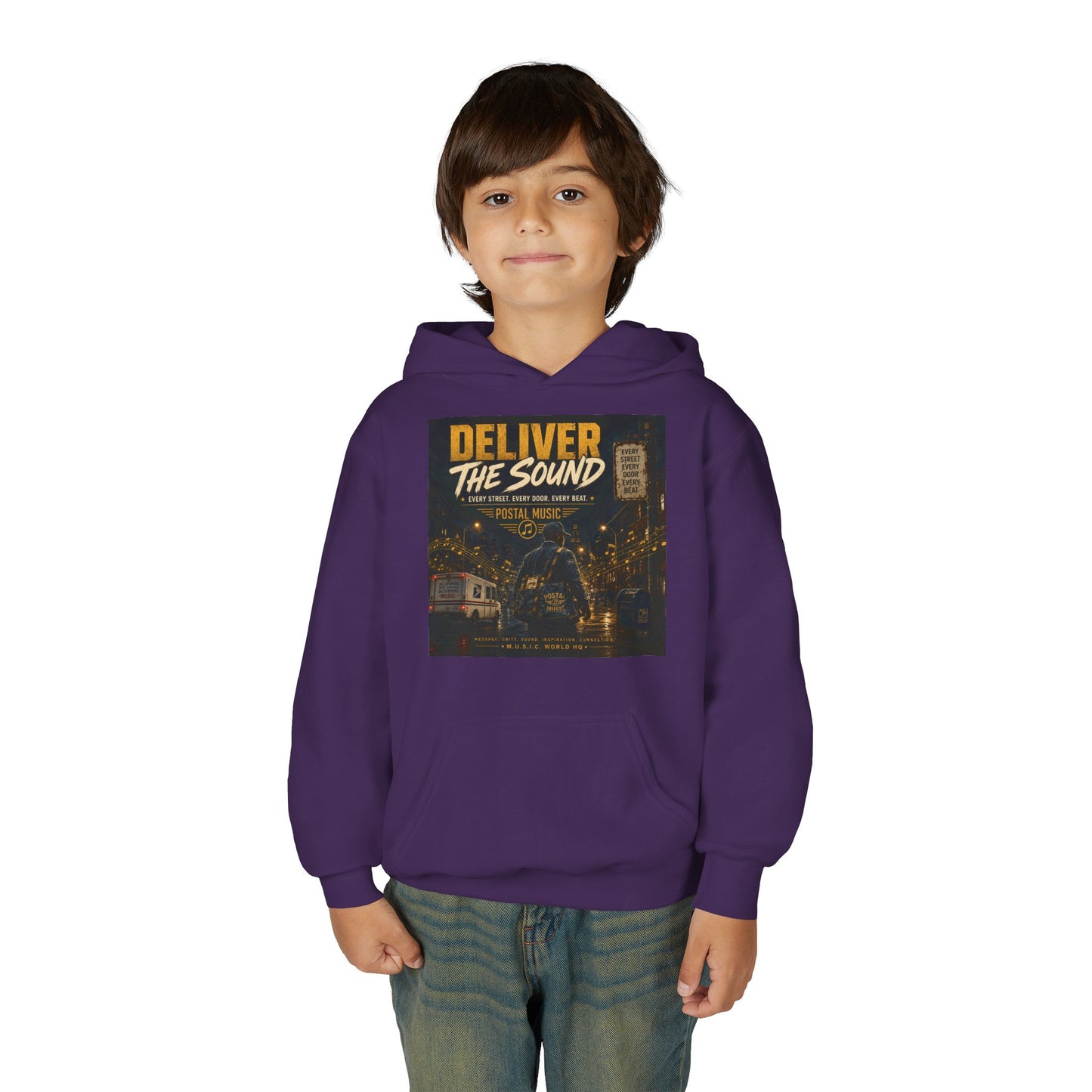 Postal Music — Deliver the Sound — Youth Hoodie