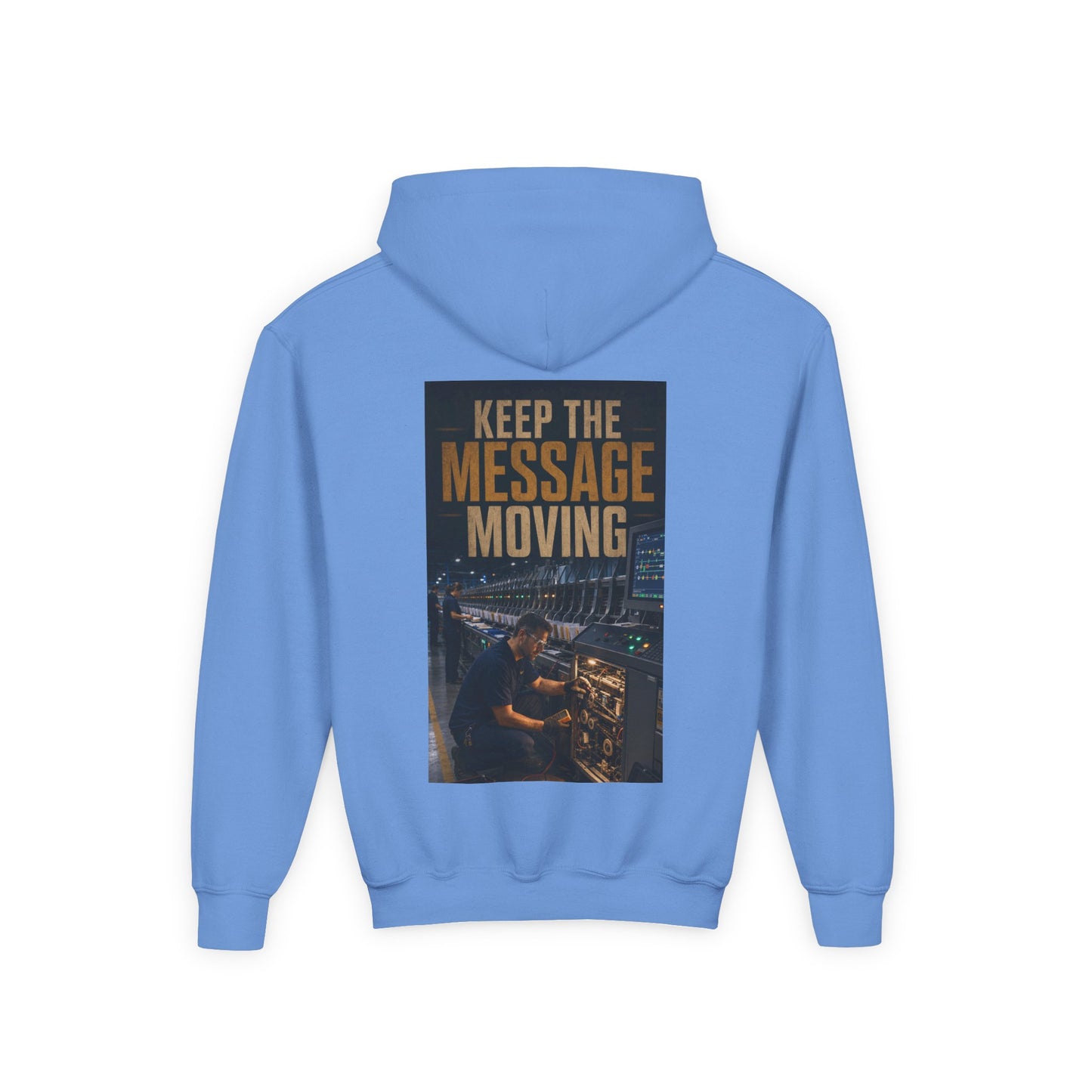 Postal Music — Keep the Message Moving — Youth Hoodie