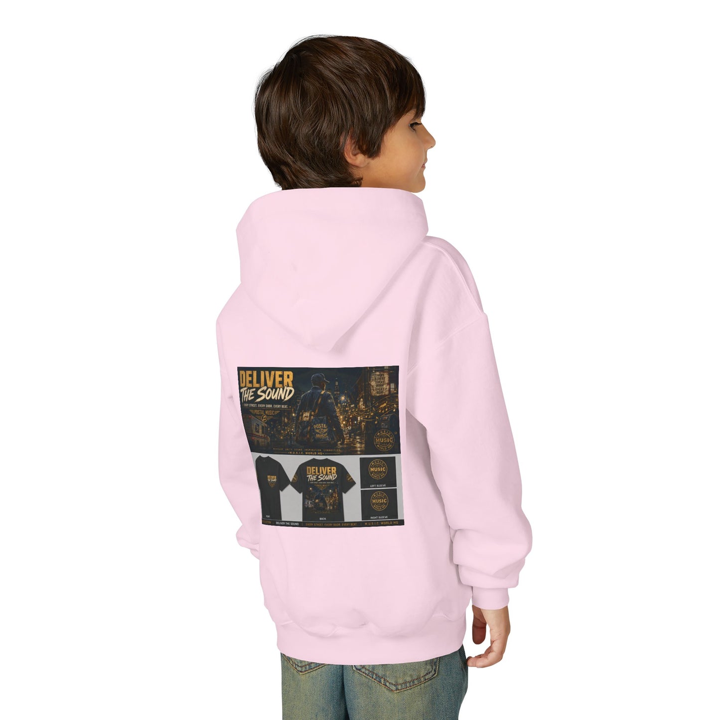 Postal Music — Deliver the Sound — Youth Hoodie