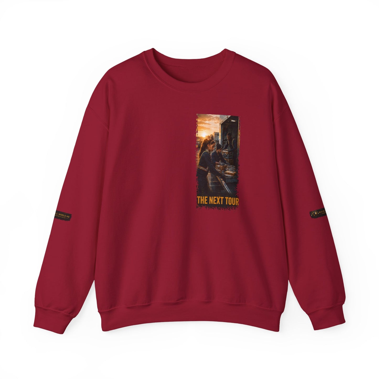 Postal Music — The Next Tour Core Crewneck Sweatshirt — Color Group 1 of 3