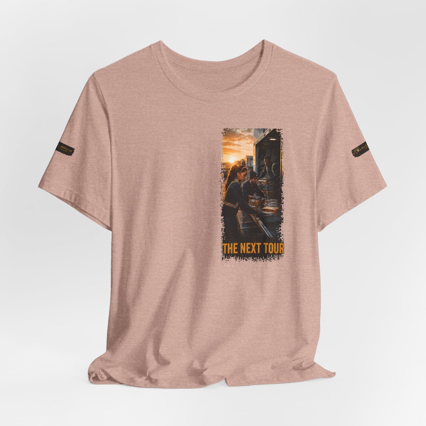 Postal Music — The Next Tour Premium Unisex T-Shirt — Color Group 6 of 11