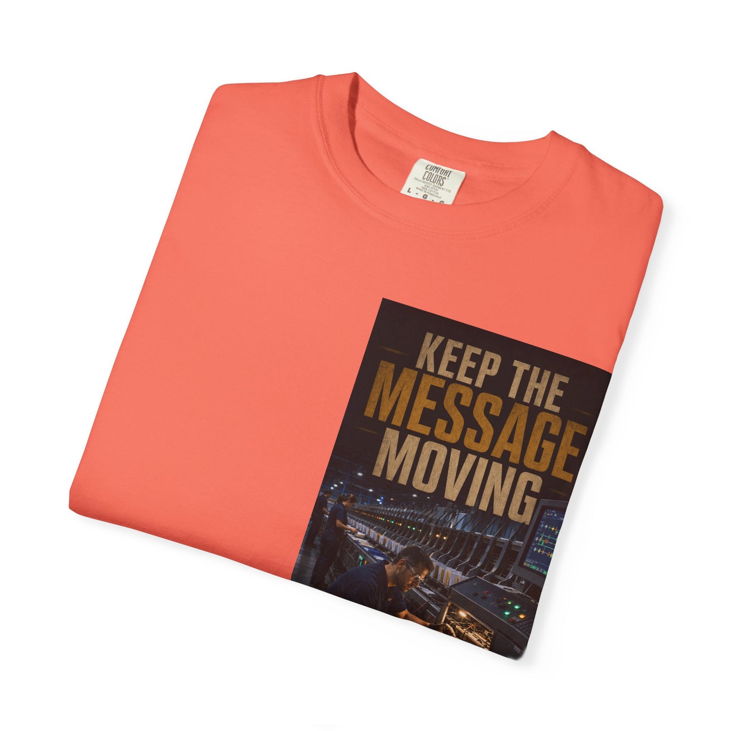 Postal Music — Keep the Message Moving — Garment-Dyed T-Shirt