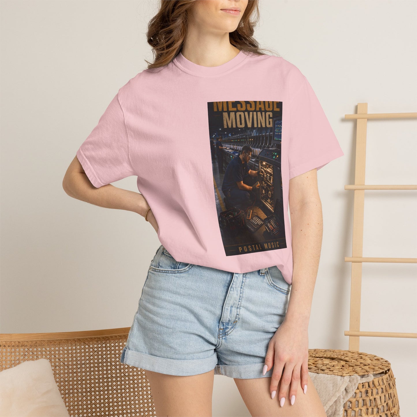 Postal Music — Keep the Message Moving — Garment-Dyed T-Shirt