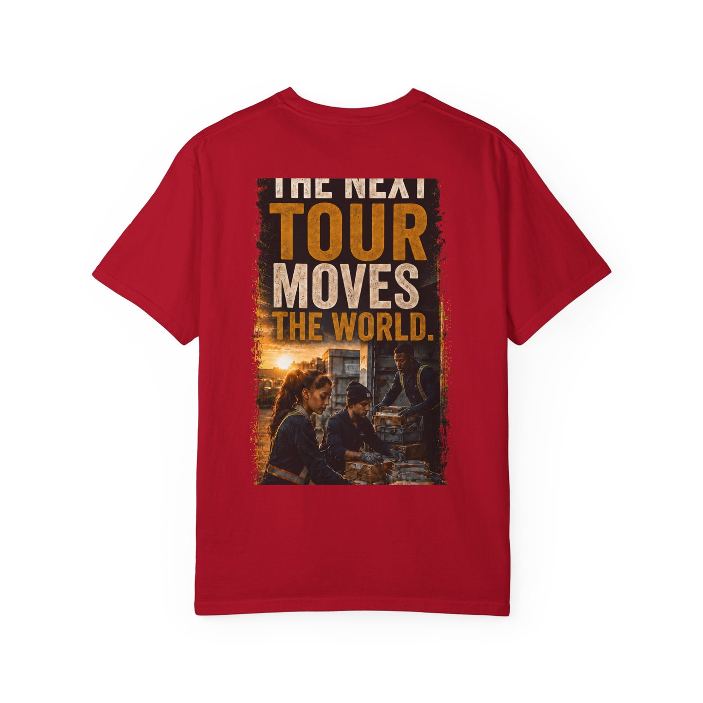 Postal Music — The Next Tour Garment-Dyed T-Shirt — Color Group 4 of 4