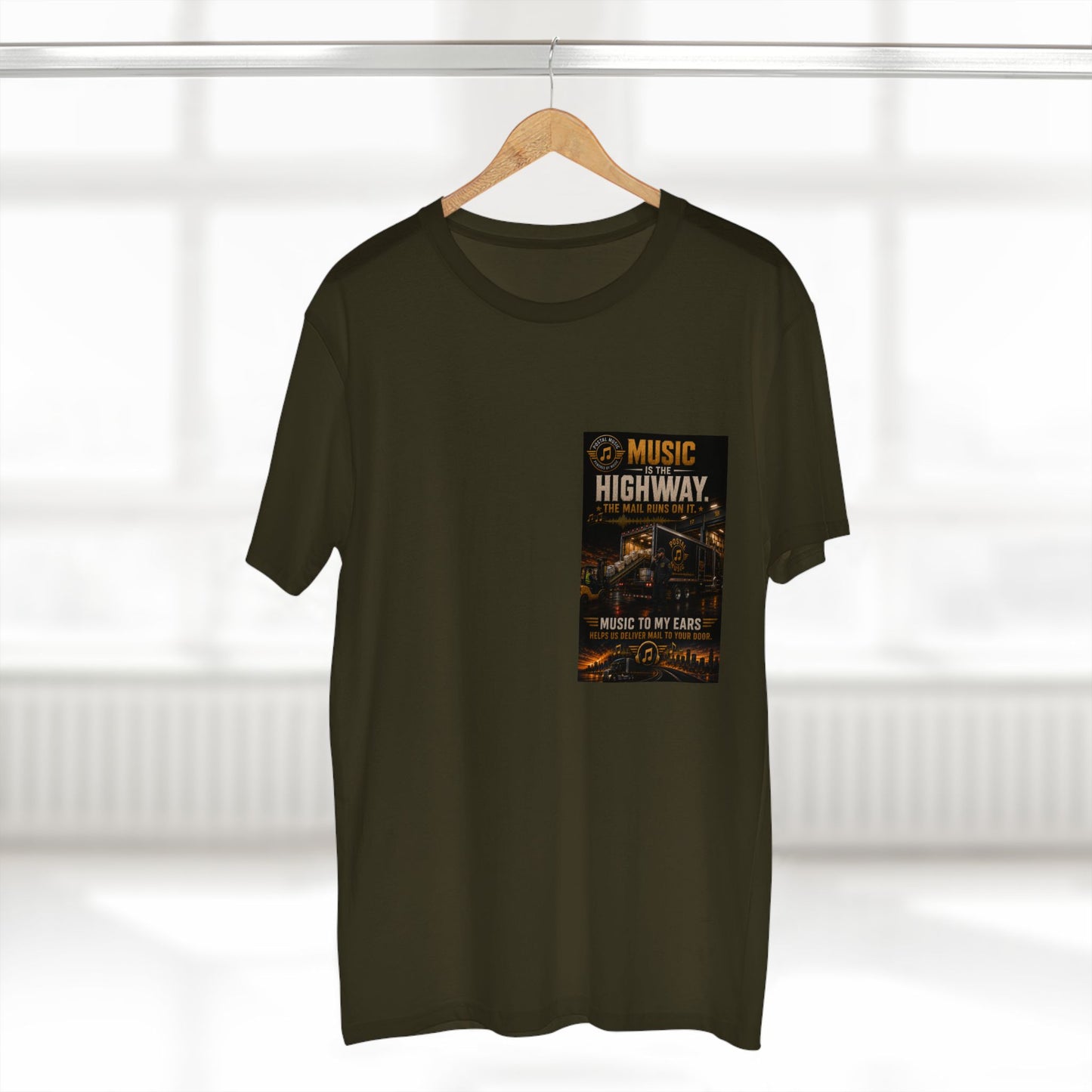 Postal Music — Music Is the Highway — Streetwear T-Shirt