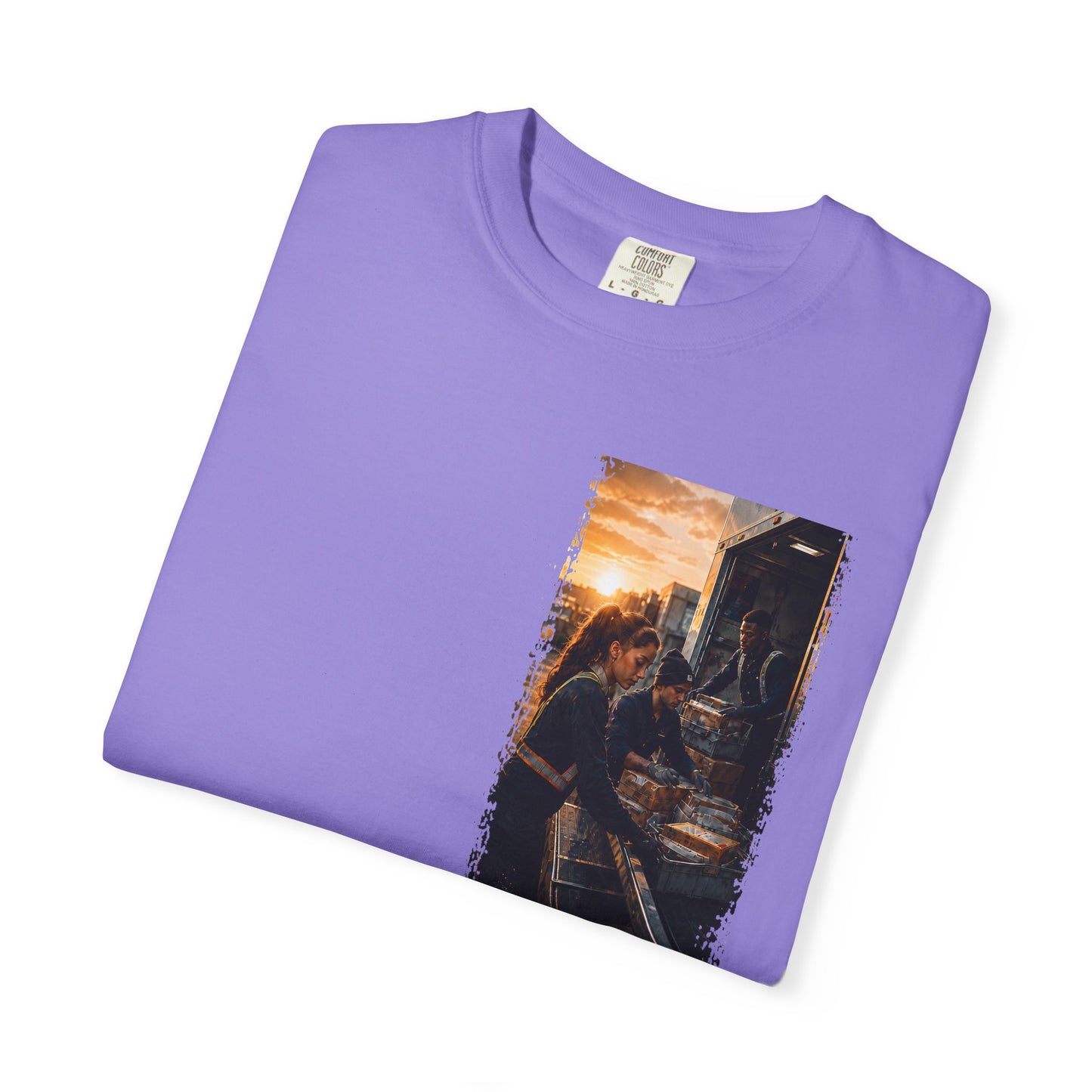 Postal Music — The Next Tour Garment-Dyed T-Shirt — Color Group 4 of 4