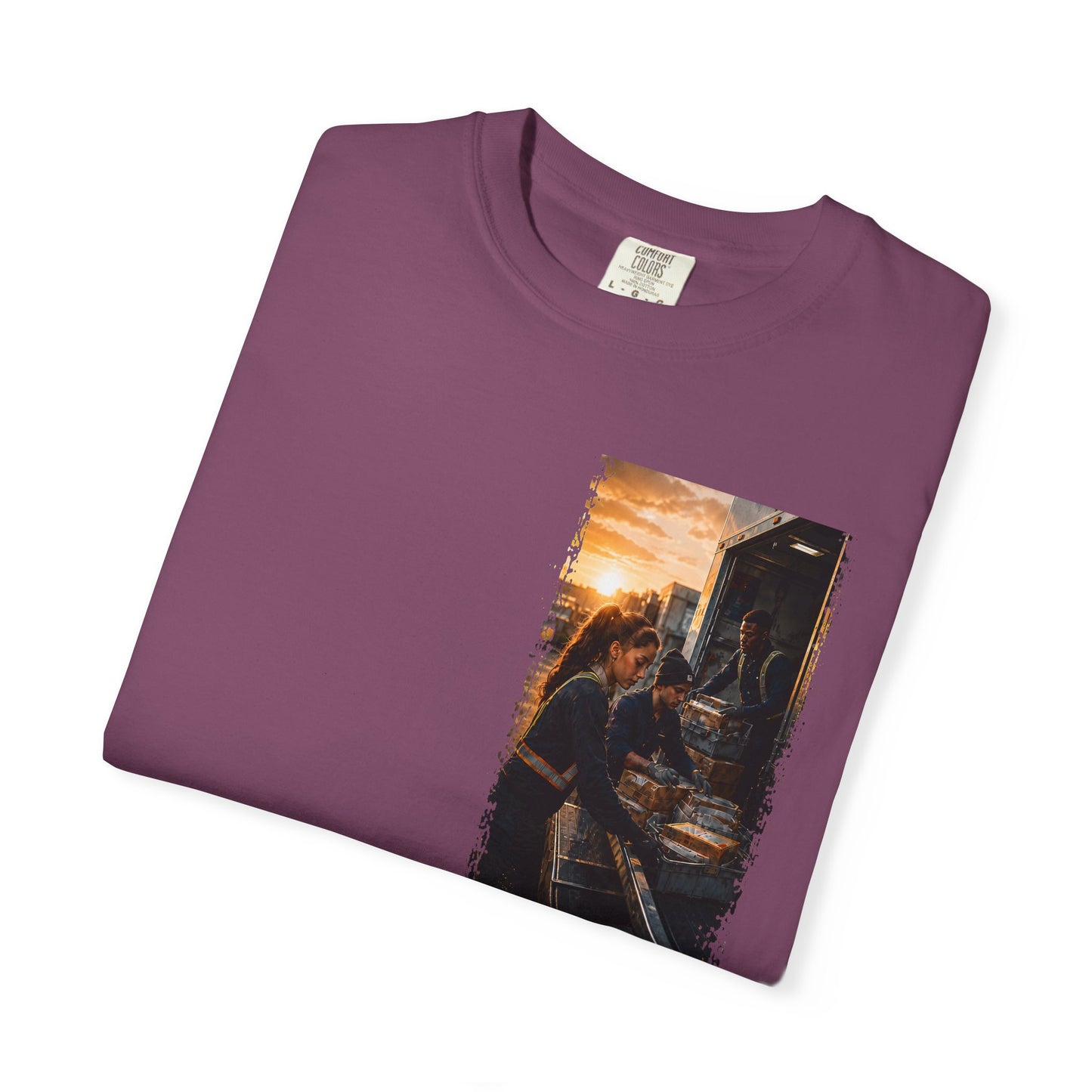 Postal Music — The Next Tour Garment-Dyed T-Shirt — Color Group 1 of 4