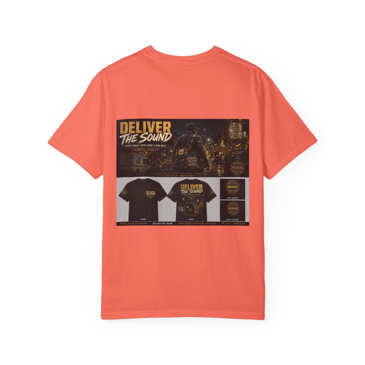 Postal Music — Deliver the Sound — Garment-Dyed T-Shirt