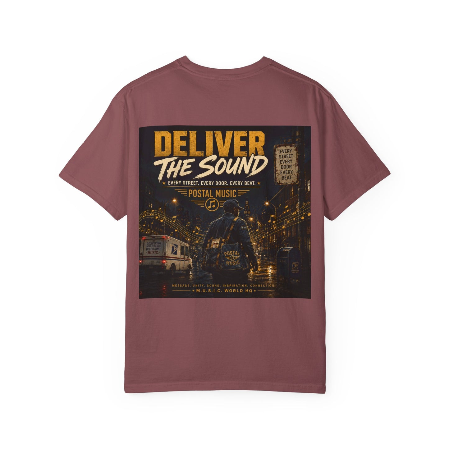 Postal Music — Deliver the Sound — Garment-Dyed T-Shirt