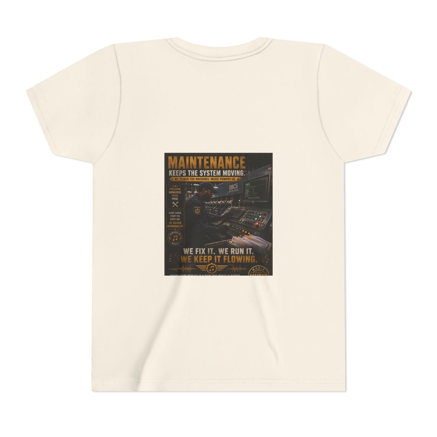 Postal Music — Maintenance Keeps the System Moving — Youth T-Shirt