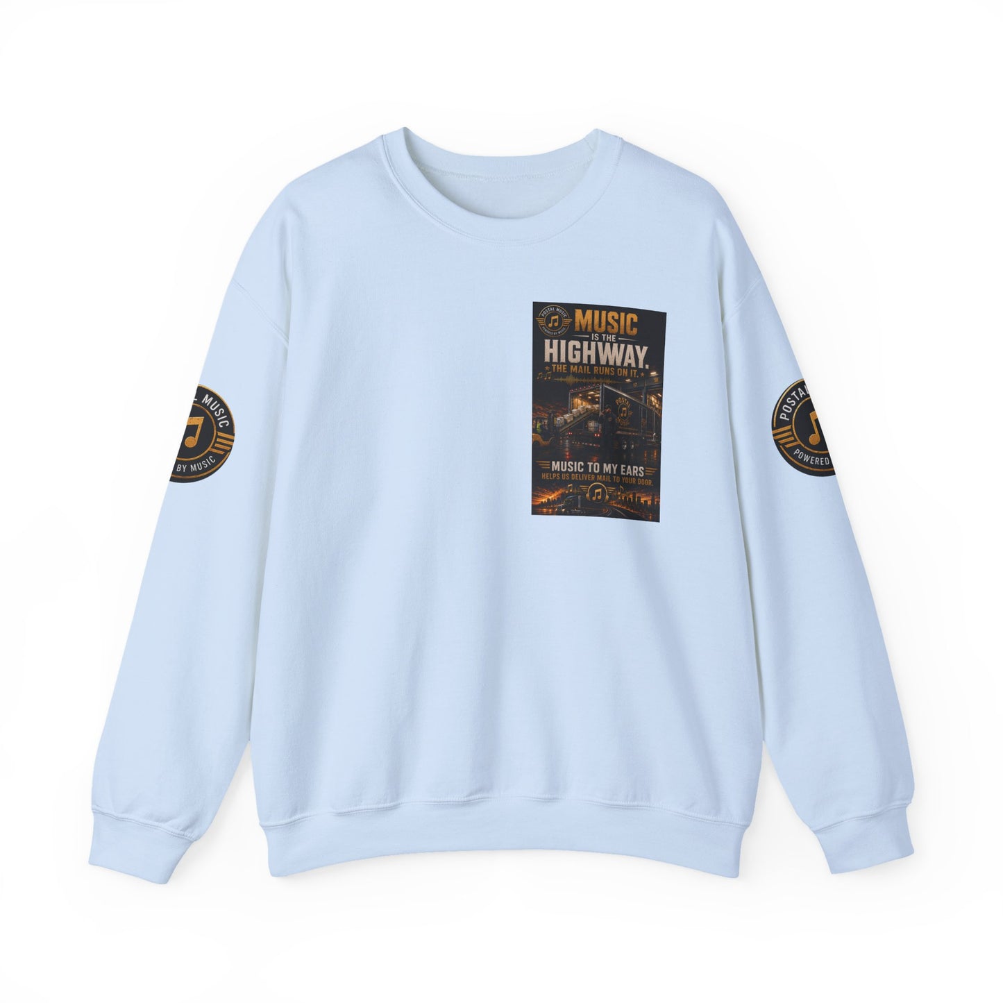 Postal Music — Music Is the Highway — Core Crewneck Sweatshirt