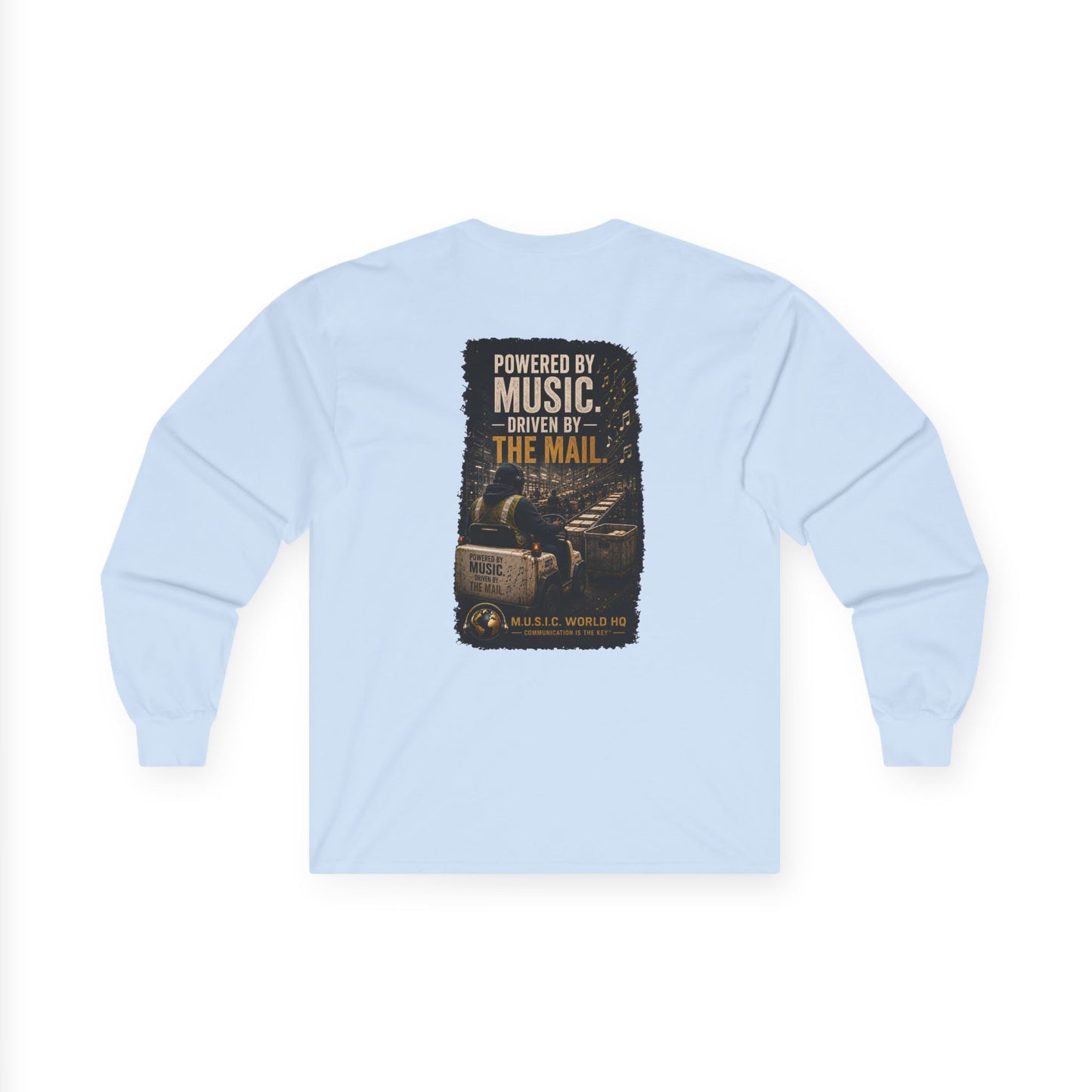 Postal Music - Powered by Music Long Sleeve Tee