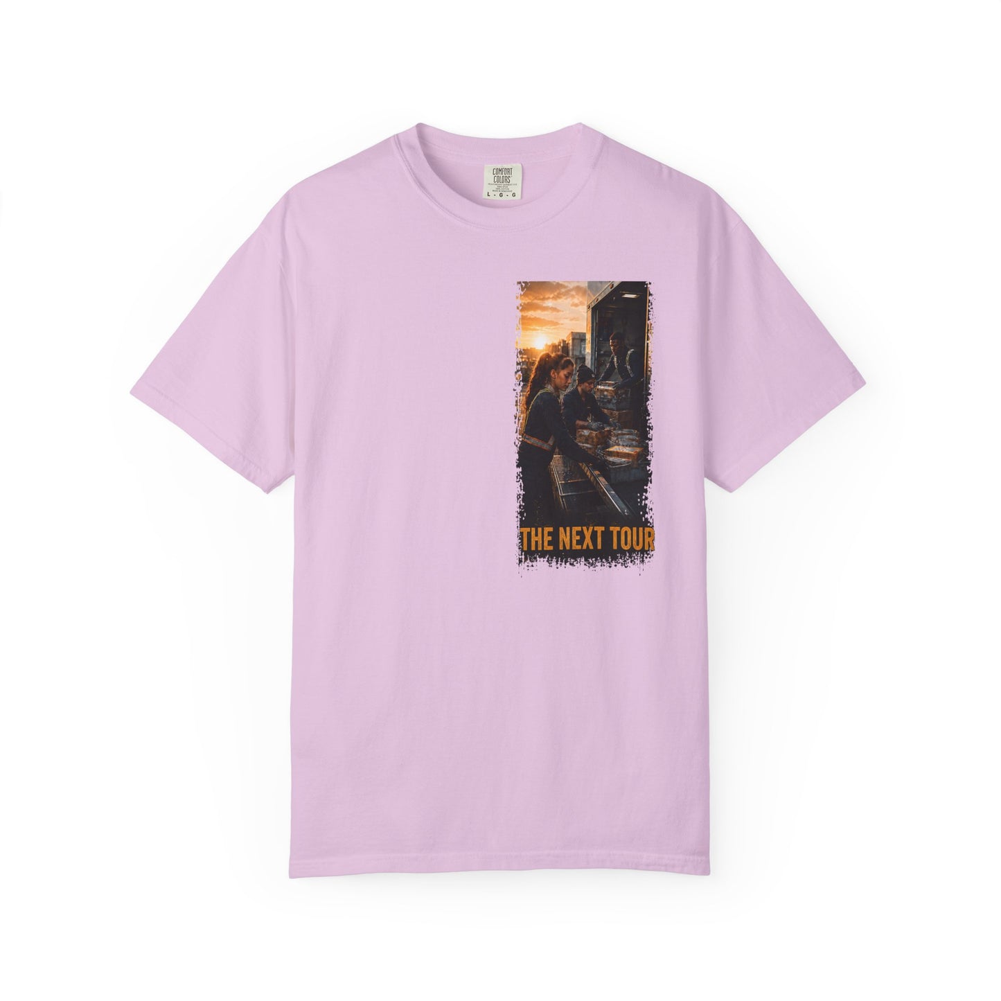 Postal Music — The Next Tour Garment-Dyed T-Shirt — Color Group 3 of 4