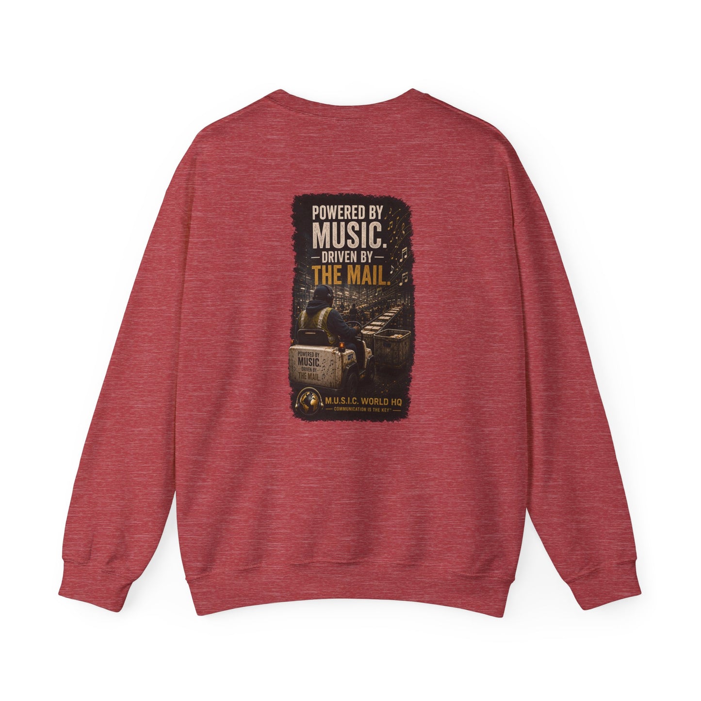 Postal Music - Powered by Music Crewneck Sweatshirt - Colorways B