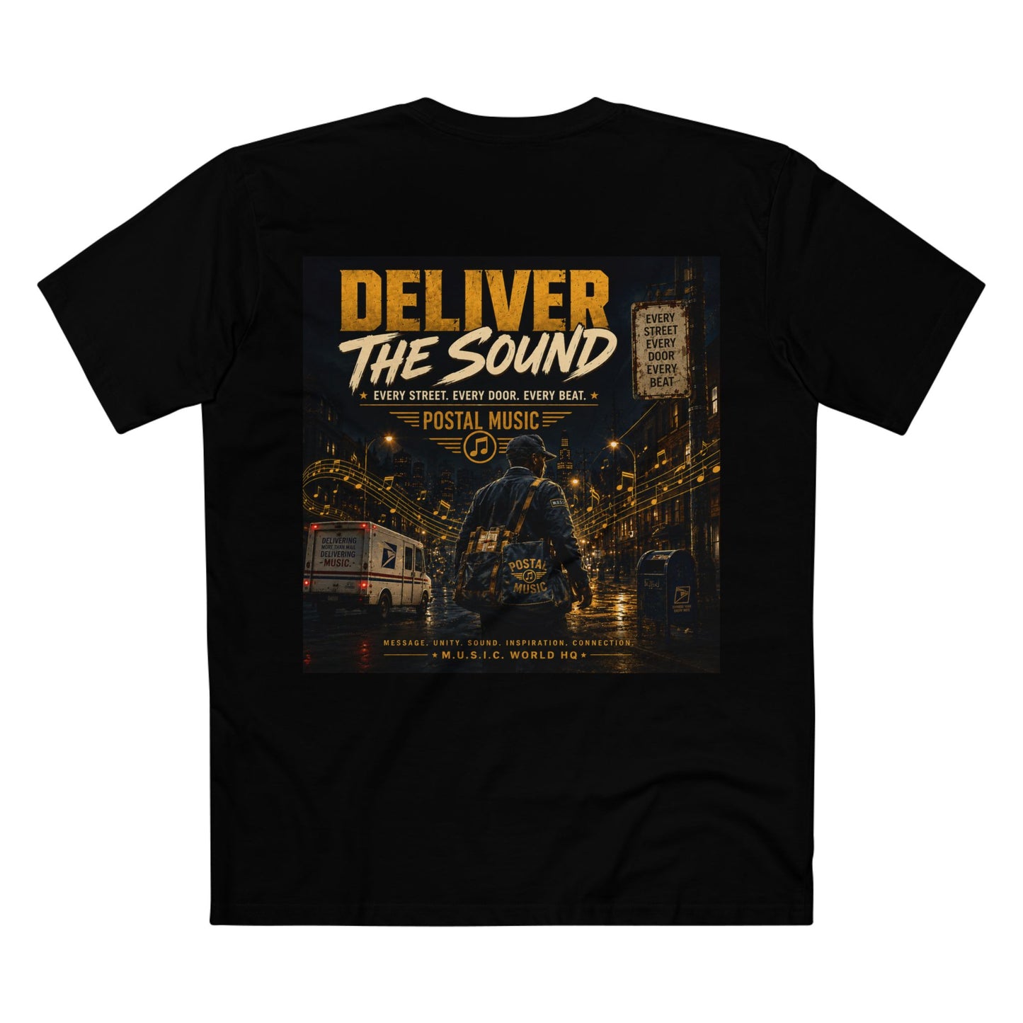 Postal Music — Deliver the Sound — Streetwear T-Shirt