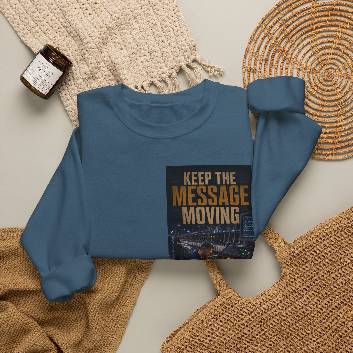 Postal Music — Keep the Message Moving — Core Crewneck Sweatshirt