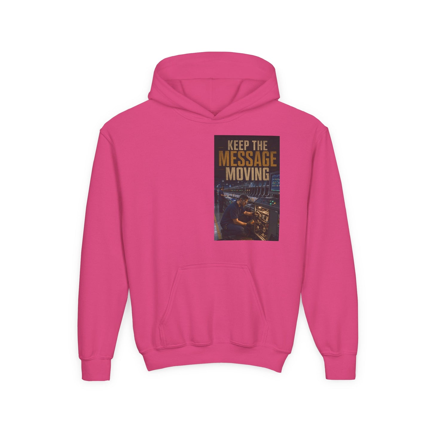 Postal Music — Keep the Message Moving — Youth Hoodie