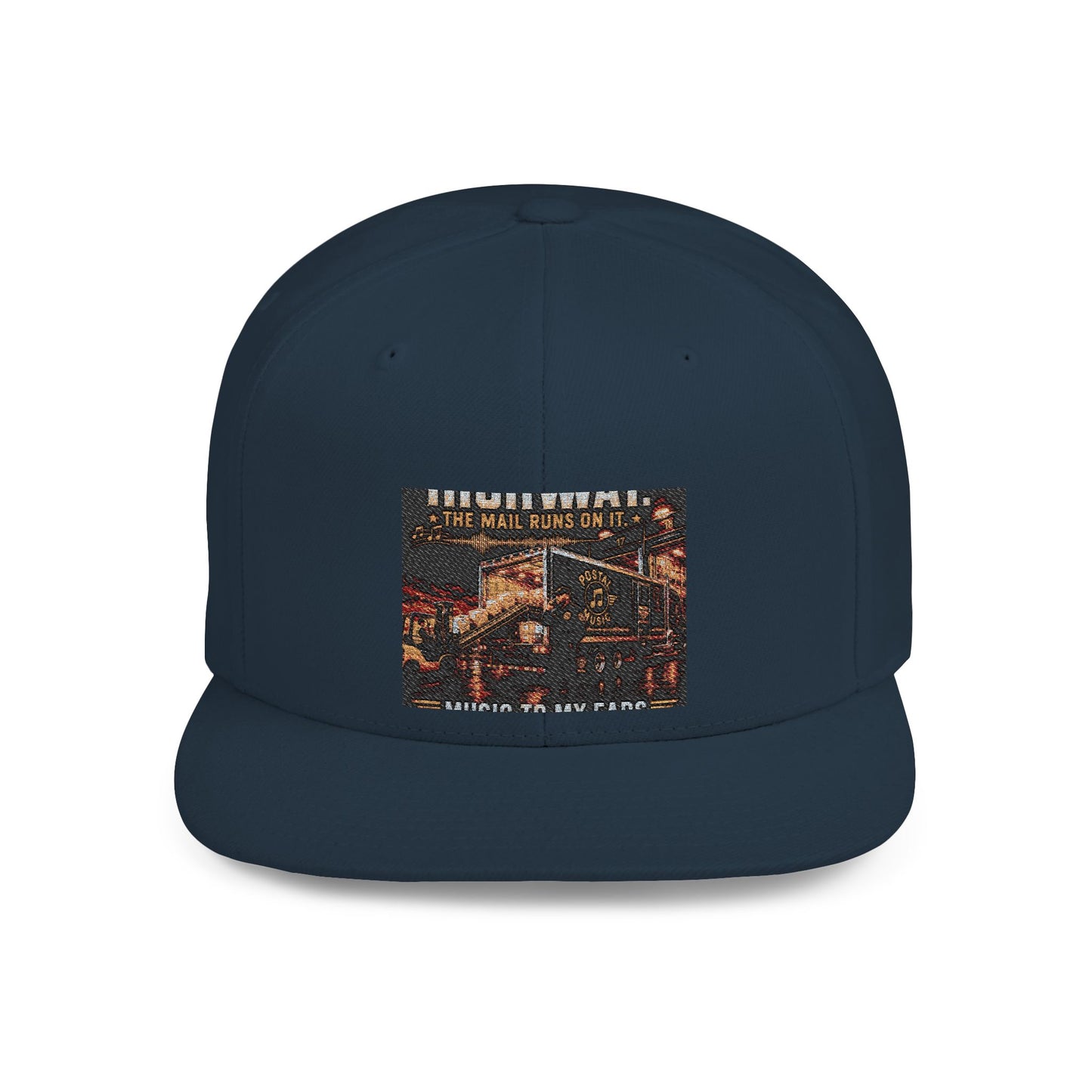 Postal Music — Music Is the Highway — Flat-Bill Snapback