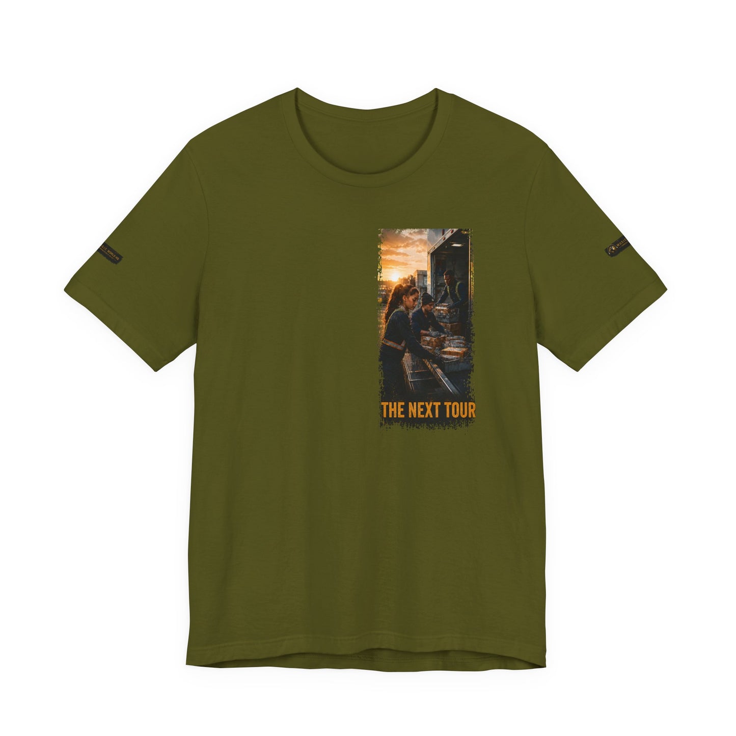 Postal Music — The Next Tour Premium Unisex T-Shirt — Color Group 8 of 11