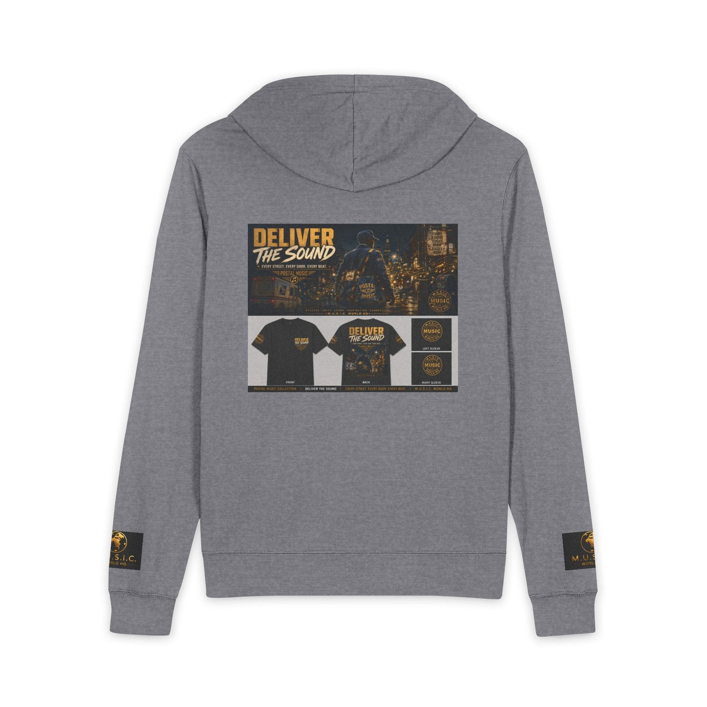 Postal Music — Deliver the Sound — Full-Zip Hoodie