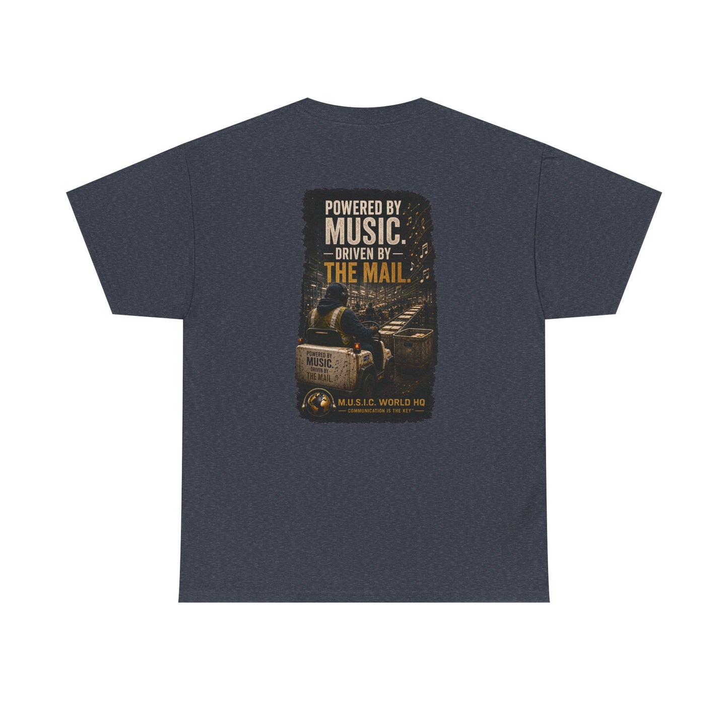 Postal Music - Powered by Music Premium T-Shirt - Colorways C