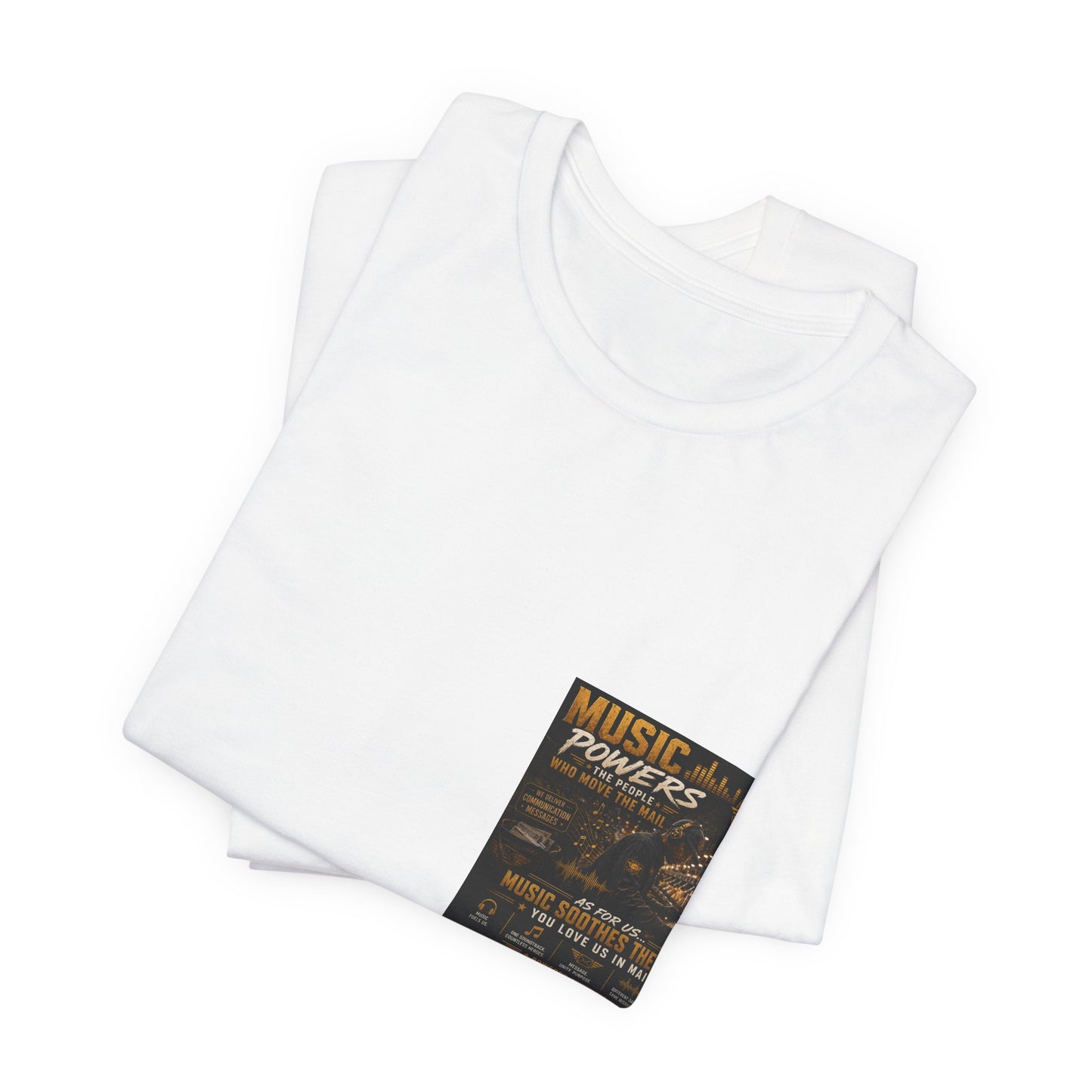 Postal Music — Music Powers the People — Premium Unisex T-Shirt