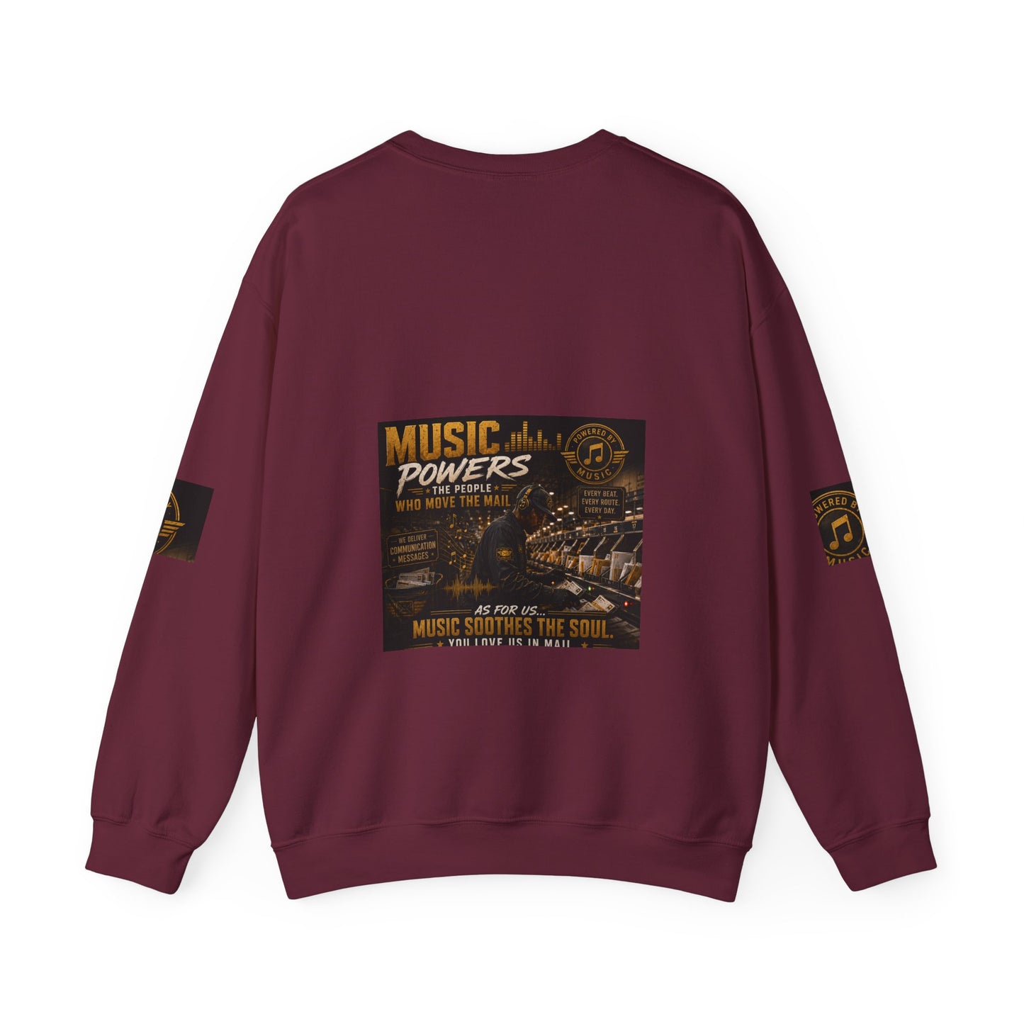 Postal Music — Music Powers the People — Core Crewneck Sweatshirt