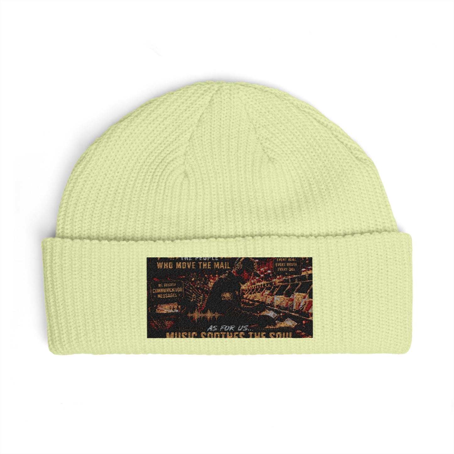 Postal Music — Music Powers the People — Knit Beanie