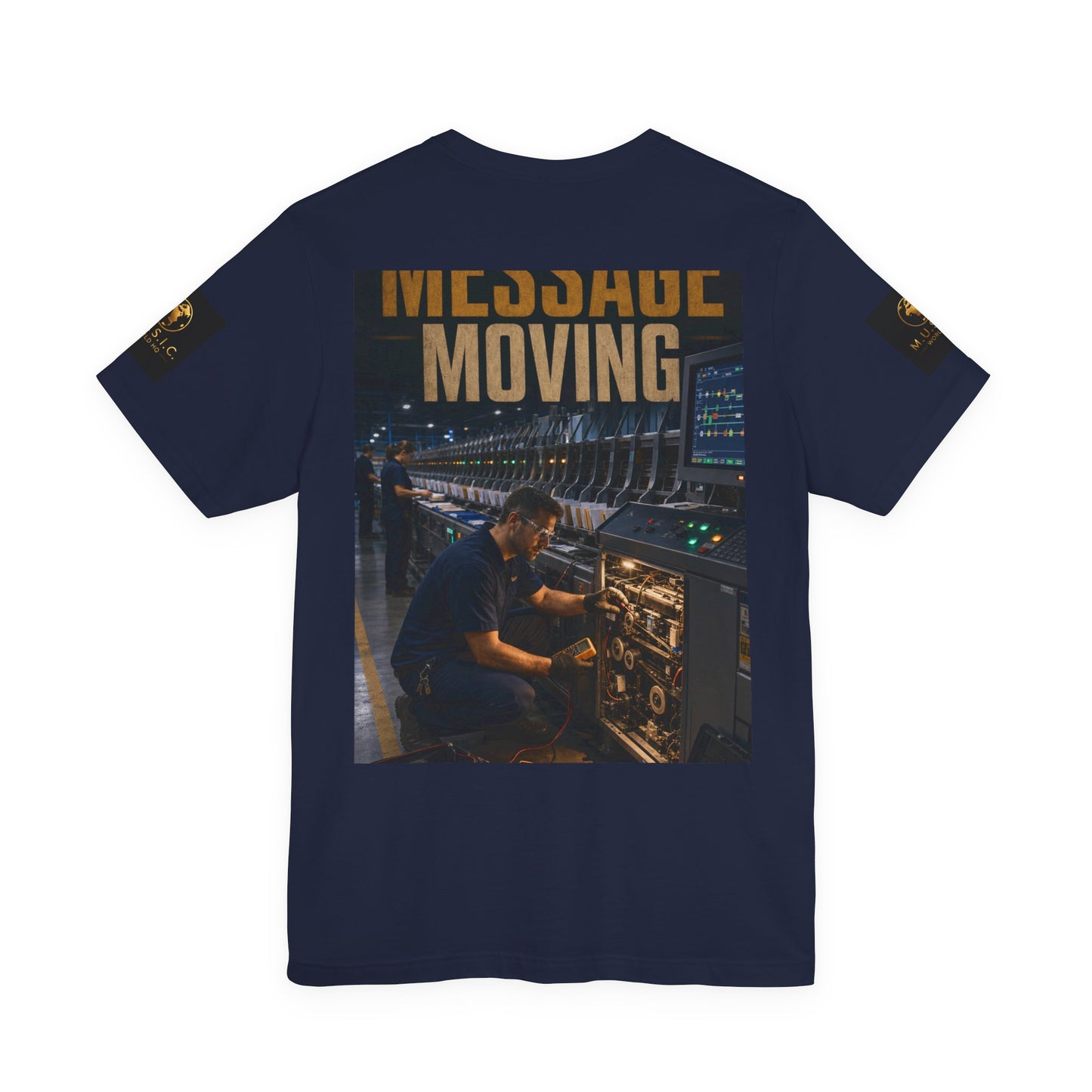 Postal Music — Keep the Message Moving — Premium Unisex T-Shirt