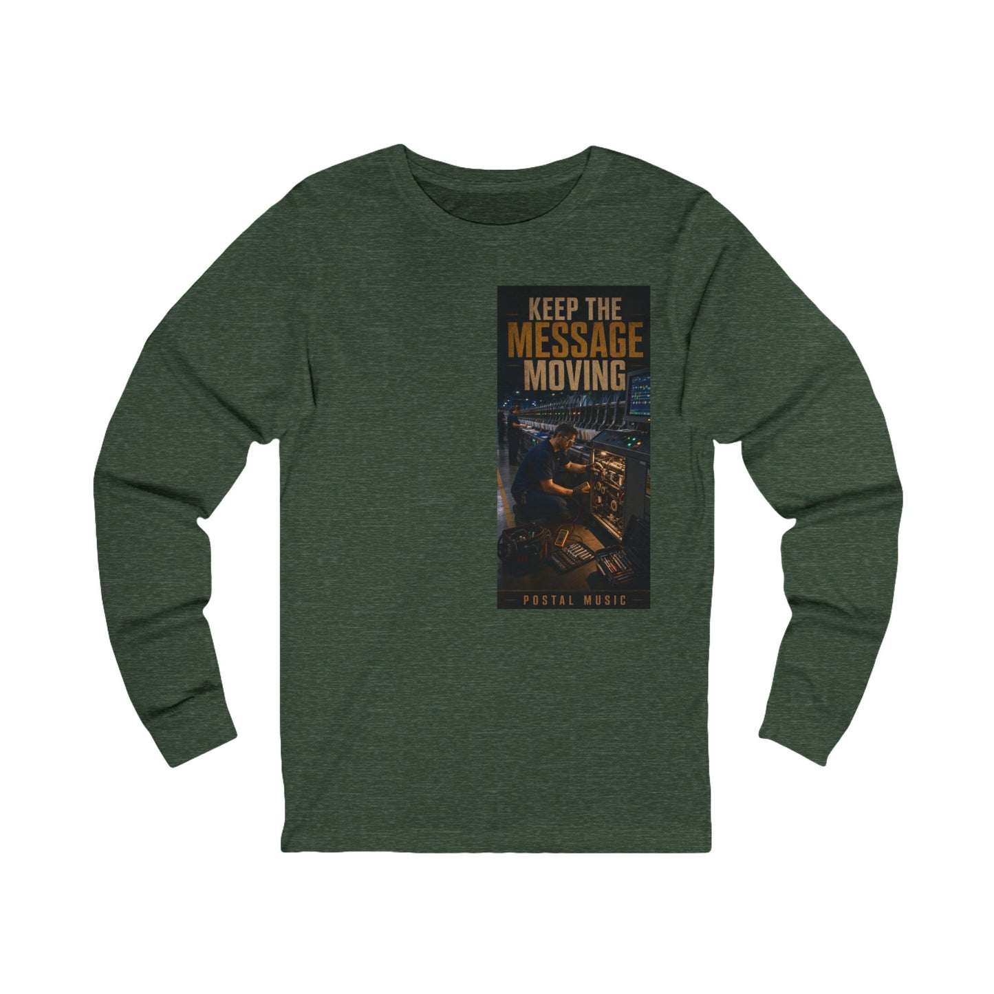 Postal Music — Keep the Message Moving — Long-Sleeve T-Shirt