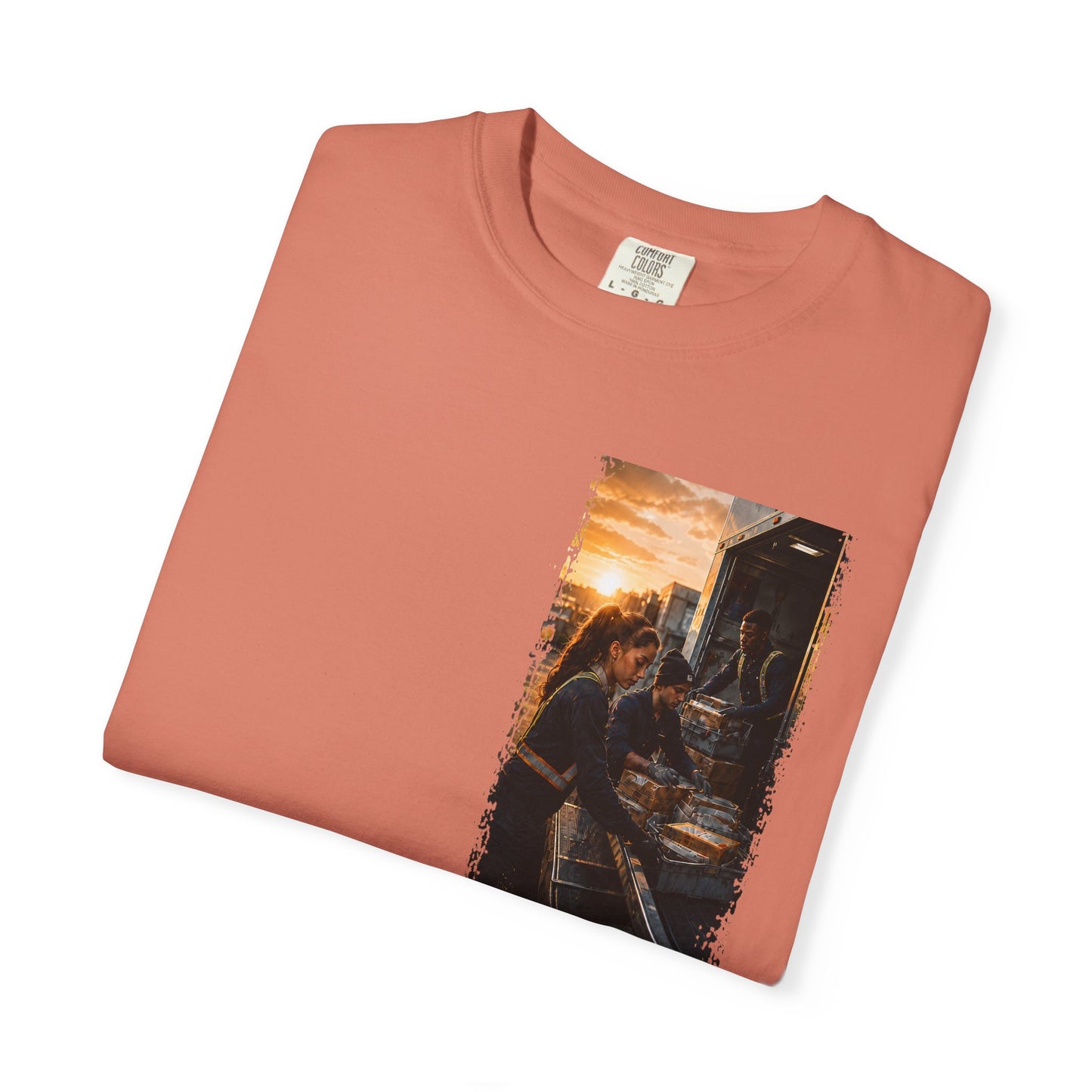 Postal Music — The Next Tour Garment-Dyed T-Shirt — Color Group 4 of 4